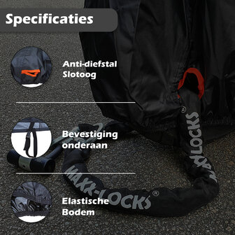 Motorhoes / Scooterhoes / Brommerhoes Zwart - 4 Maten