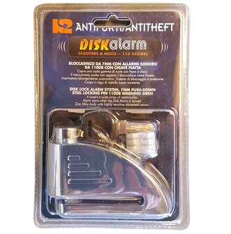 Schijfremslot met alarm 5,5mm (110 Db)