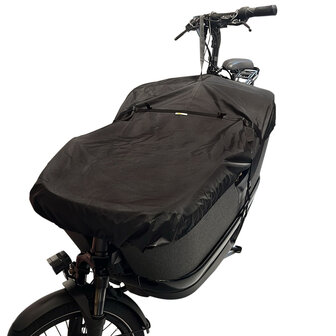 Maxxcovers Bakfiets Beschermhoes - Front Cover Cargo 2 Wieler &ndash; Universeel toepasbaar- Zwart