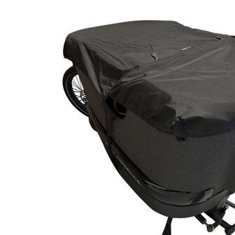 Maxxcovers Bakfiets Beschermhoes - Front Cover Cargo 2 Wieler &ndash; Universeel toepasbaar- Zwart