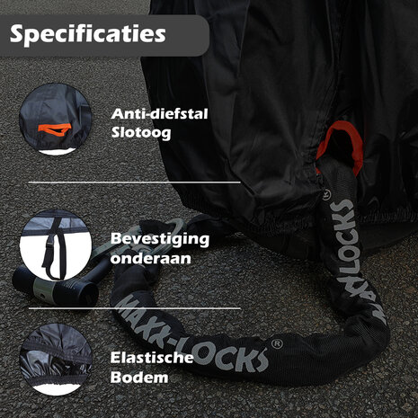 Scooterhoes / Motorhoes / Brommerhoes - Zwart- Maat S + TB - A-kwaliteit