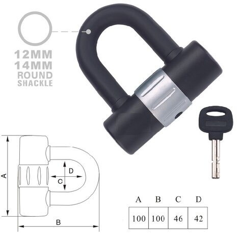 Scooterslot ART 3 Maxx-Locks Naseby - 120 cm