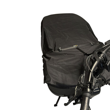 Maxxcovers Bakfiets Beschermhoes - Front Cover Cargo 2 Wieler – Universeel toepasbaar- Zwart