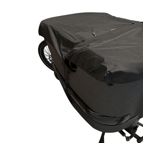 Maxxcovers Bakfiets Beschermhoes - Front Cover Cargo 2 Wieler – Universeel toepasbaar- Zwart